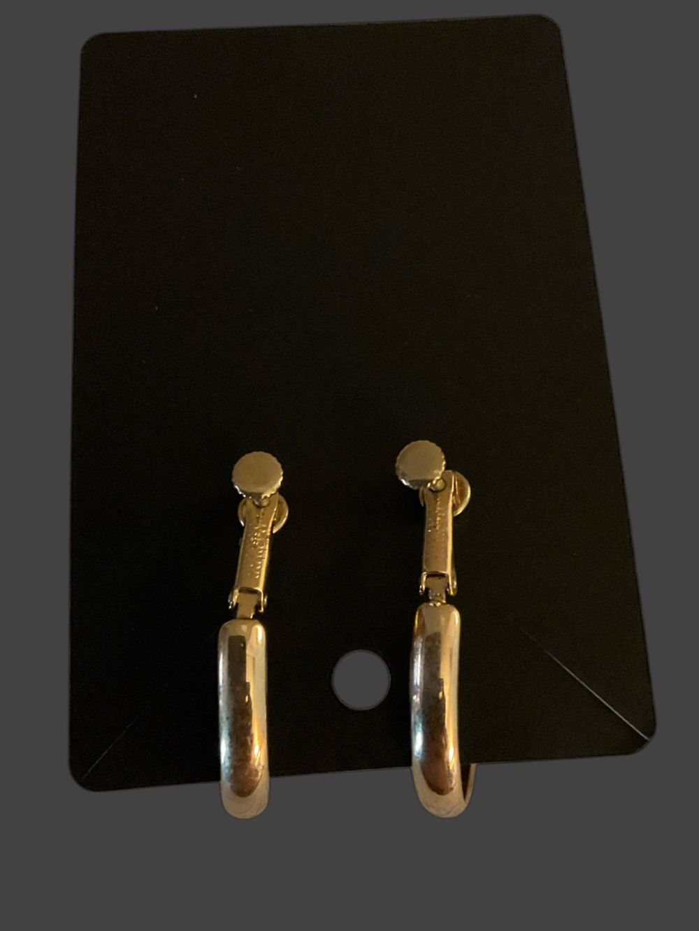 Napier Vintage Gold Tone Hoop Earrings - Picture 4 of 5
